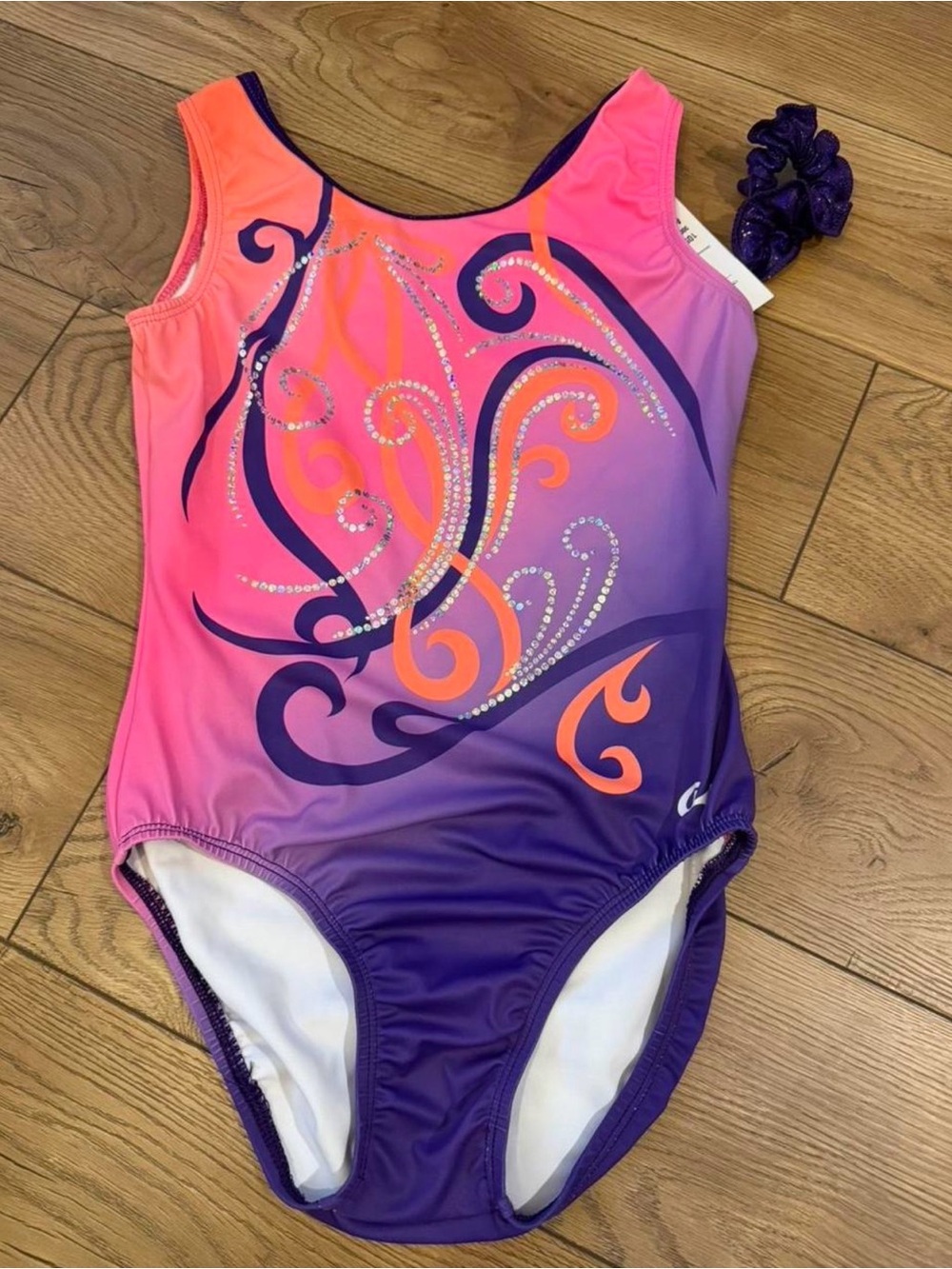 GK Elite Adult Gradient Dance Leotard in Pink & Purple